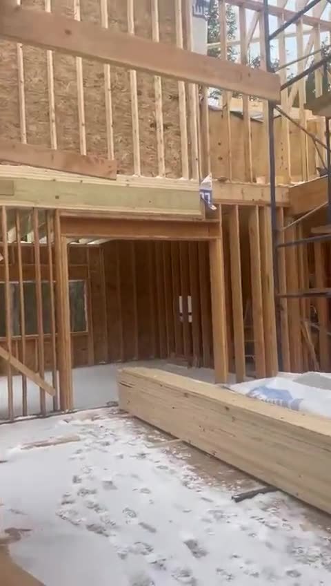 Video: new build — interior framing